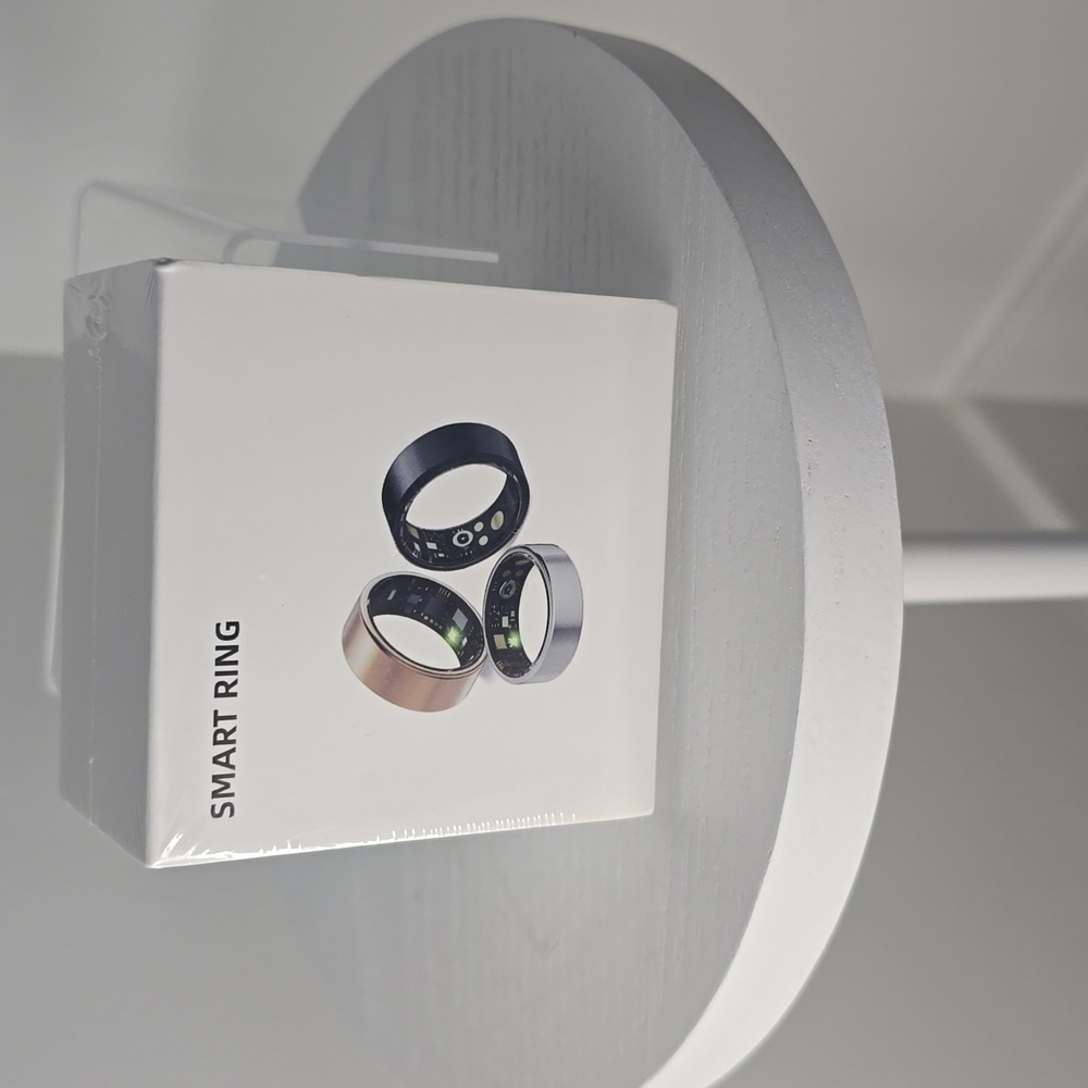 Smart Ring in Black, Size 8